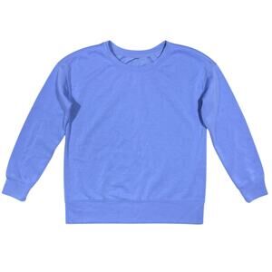 Mondetta Pullover Crew Neck Sweatshirt Hoodie Women's Size Small Blue Athleisure